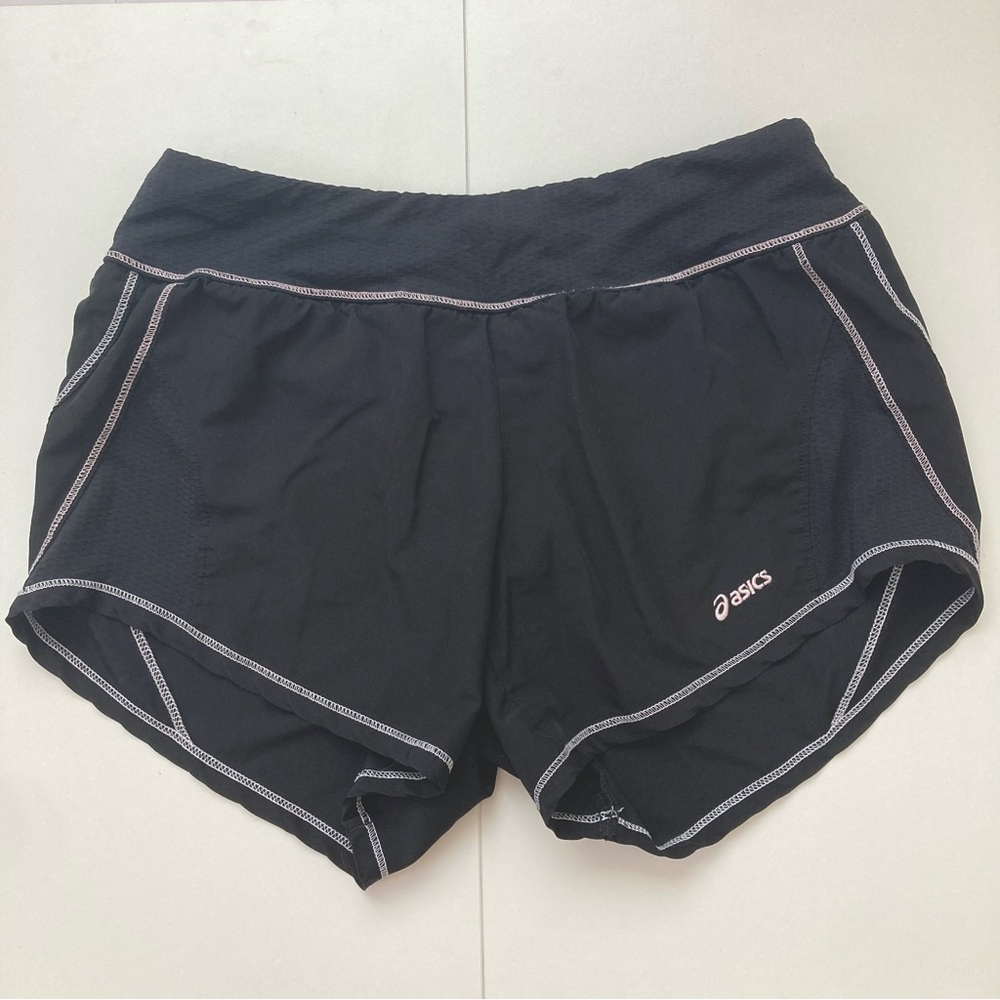 ASICS black running shorts size extra small
